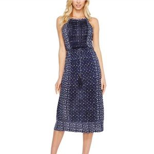 Lucky Brand Printed Knit Midi Dress
